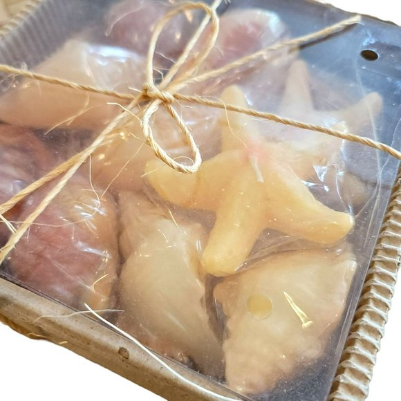 Ocean Sea Shells Scented Candles Set of 10 Seaside Ocean Decor DH619 - Picture 2 of 4